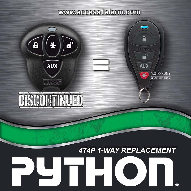 Python 474P 4-Button 1-Way Remote Control 7145P